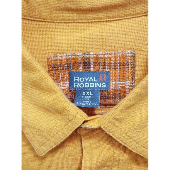 Royal Robbins Men’s Short Sleeve Button Down Camp Shirt 100% Cotton Size 2XL EUC - Picture 5 of 6